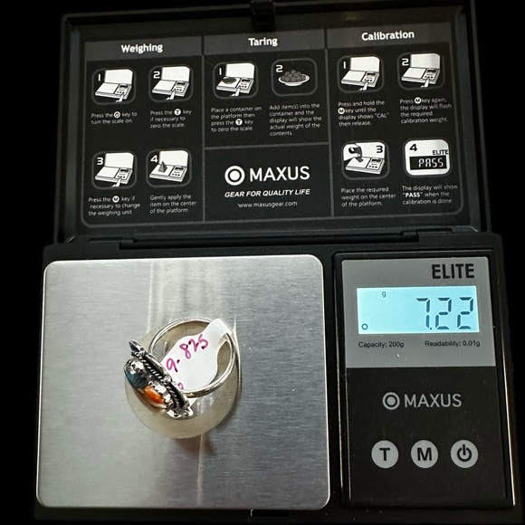 Spiny Oyster Solid Silver Ring in a Southwestern Heart Setting - Picture 9 of 12